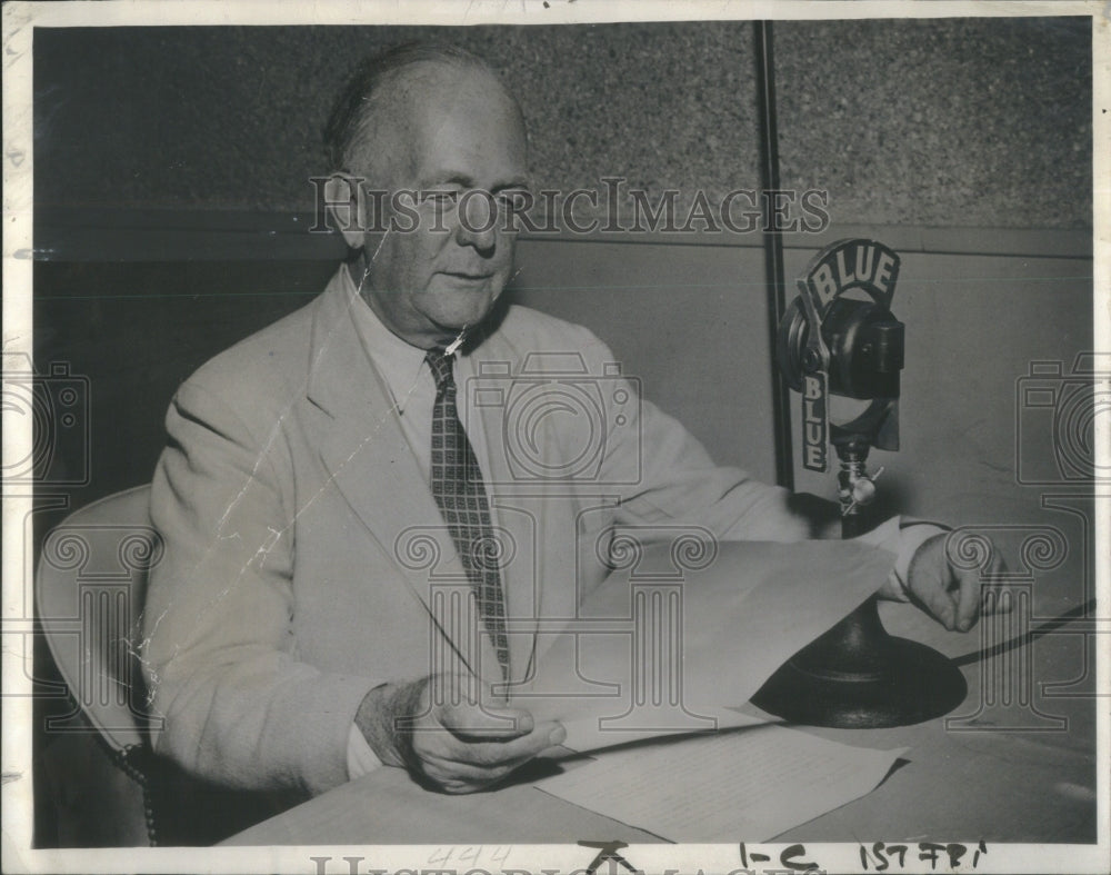 1942 Earl Godwin American Radio Newsman Commentator - Historic Images