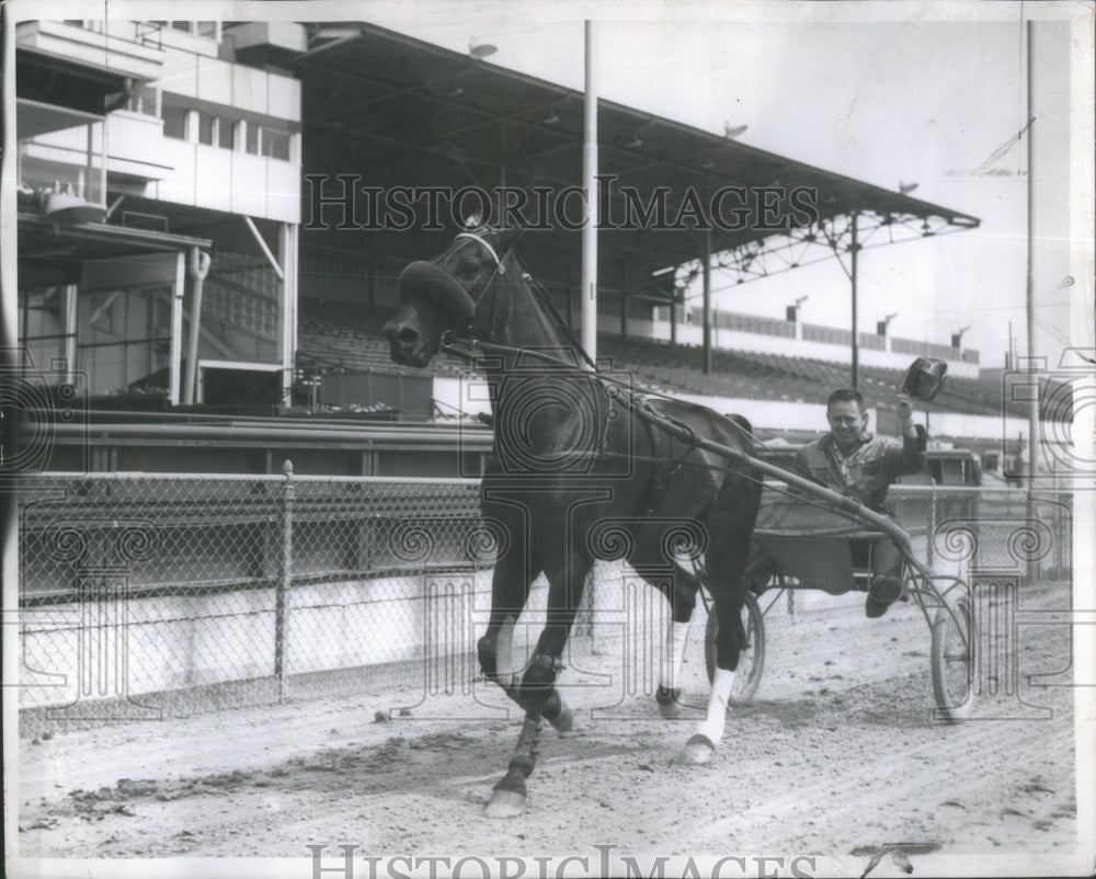 1956 Press Photo Griffin track Theodore green light - Historic Images