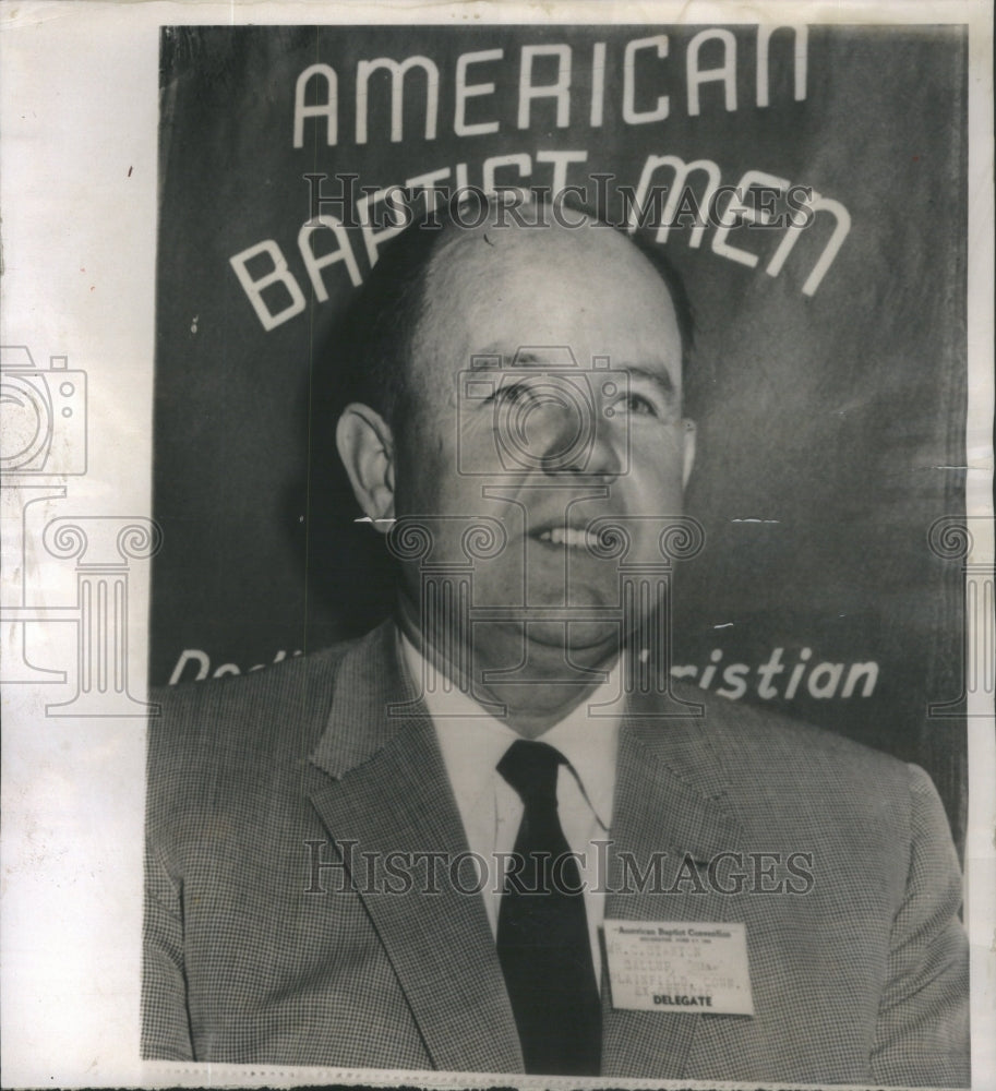 1960 Baptist President Stanton Gallup American Convention lumber - Historic Images