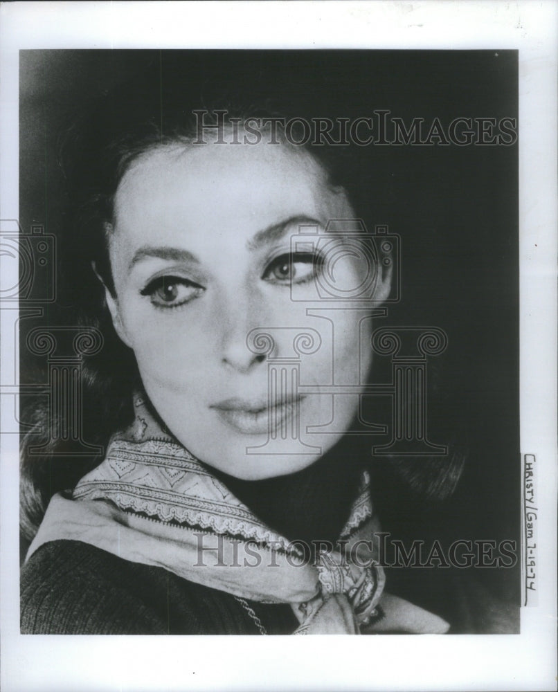 1974 Press Photo Rita Gam American Television Movie Actress- RSA79729 - Historic Images