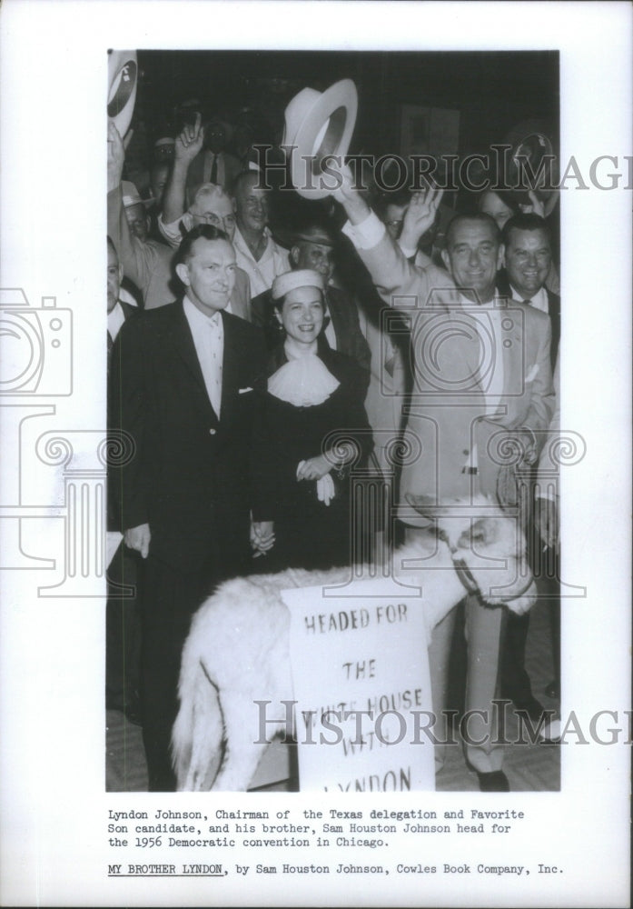 1956 Press Photo Lyndon Johnson Family Democratic Politician- RSA79741 - Historic Images