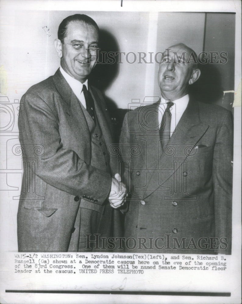 1963 Press Photo Texas Senator Lyndon B. Johnson- RSA79779 - Historic Images