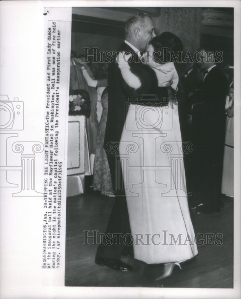 1965 Press Photo American President Lyndon Johnson &amp; Wife- RSA79805 - Historic Images