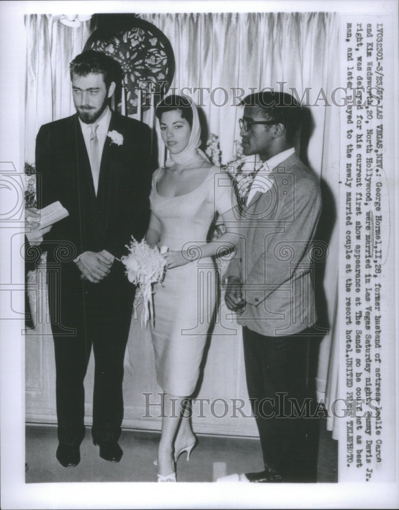 1957 George Hormell, II, Kim Wadsworth & Sammy Davis Jr. - Historic Images