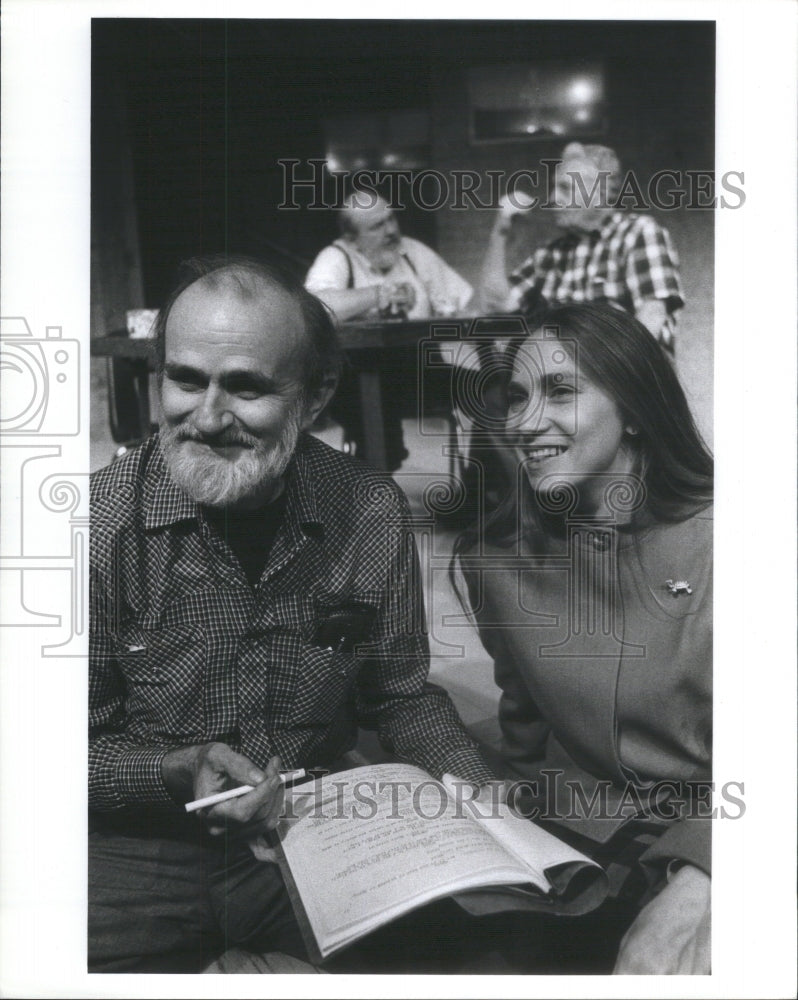 Playwright Andrew Johns &amp; Art Director Ina Marlene. - Historic Images