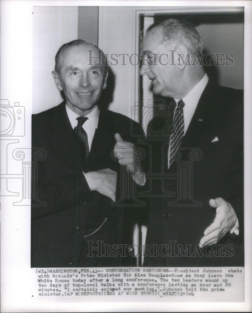 1964 President Johnson Chat Britain Prime Minister Alec Douglas
Home - Historic Images