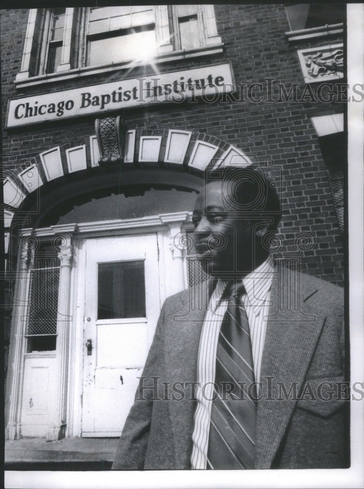 1975 New President Chicago Baptist Institute Walter Hoard - Historic Images