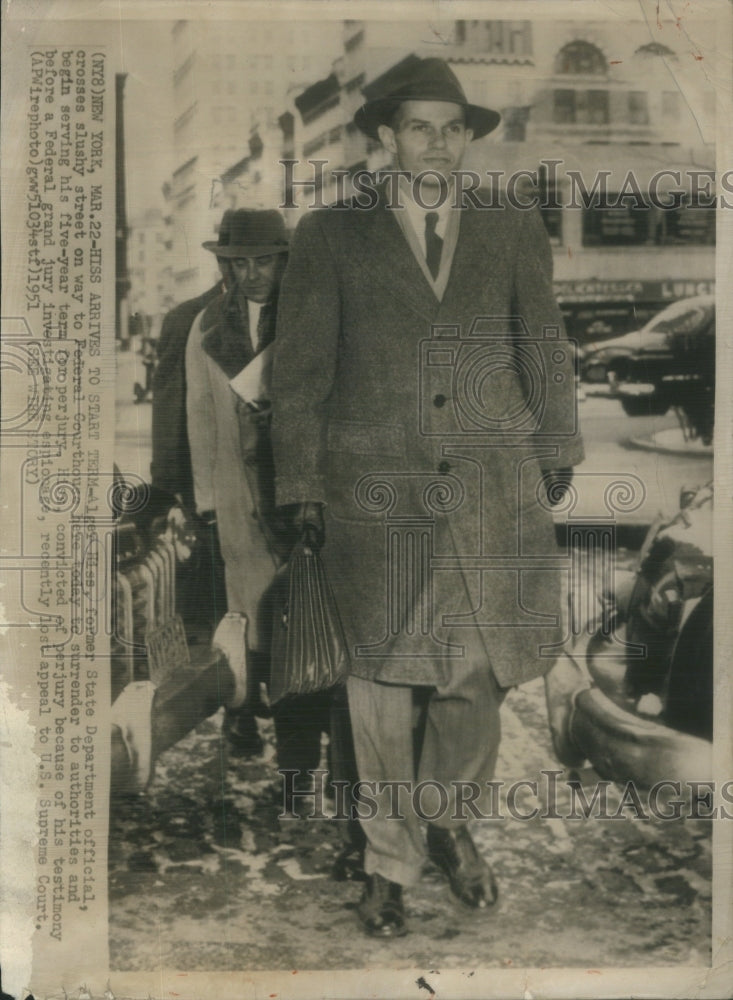 1951 Alger Hiss State Department Official Perjury Charge - Historic Images