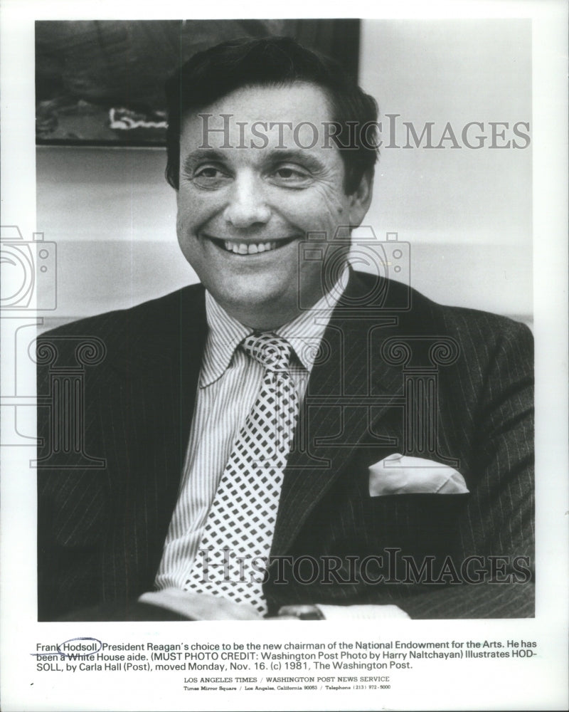 1981 Frank Hodsoll U.S. National Endowment for the Arts Chairman - Historic Images