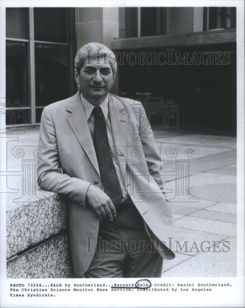 1982 Bernard Kalb American Journalist &amp; Author - Historic Images