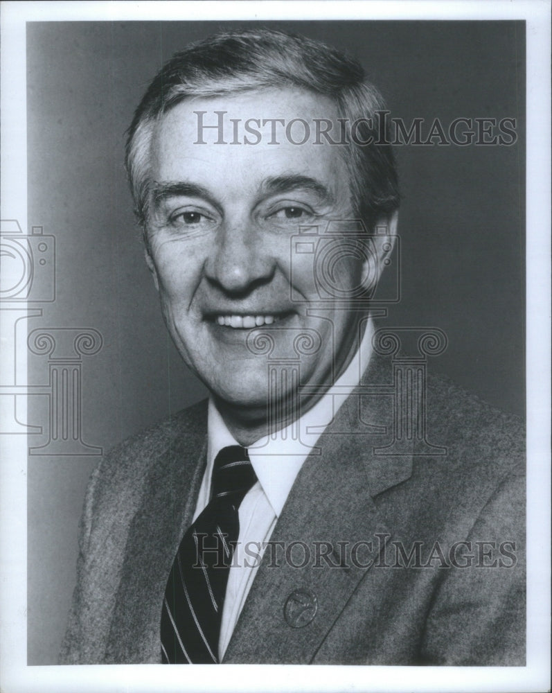 1989 TV anchorman Floyd Kalber Richard Daley Mayor city Richie - Historic Images