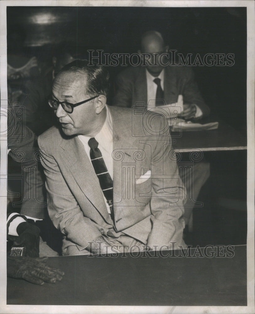 1956 Benry Kalcheim event Wear Court Tie White Shirt - Historic Images