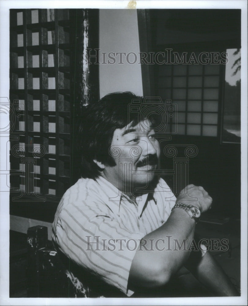 1974 Press Photo Earnie Kajita Ichiban Japanese restaurants Broadway La Salle - Historic Images