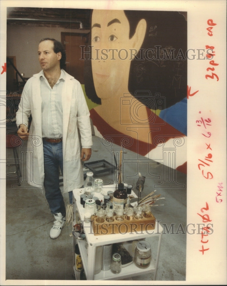 1991 Alex Katz Harlem Station Rick Strilky O&#39;Hare rapid transit - Historic Images