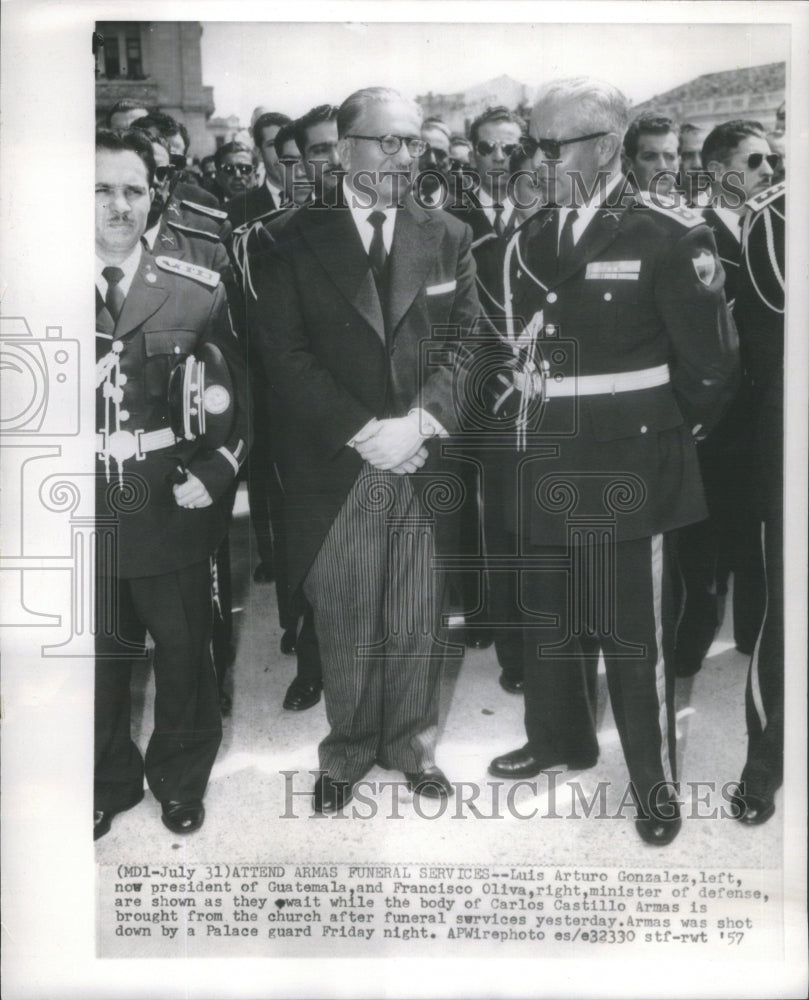 1957 Funeral of Carlos Castillo Armas. - Historic Images