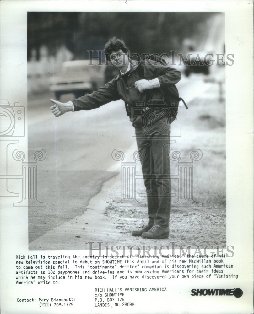 1986 Press Photo Rich Hall American Comedian &amp; Writer- RSA81803 - Historic Images