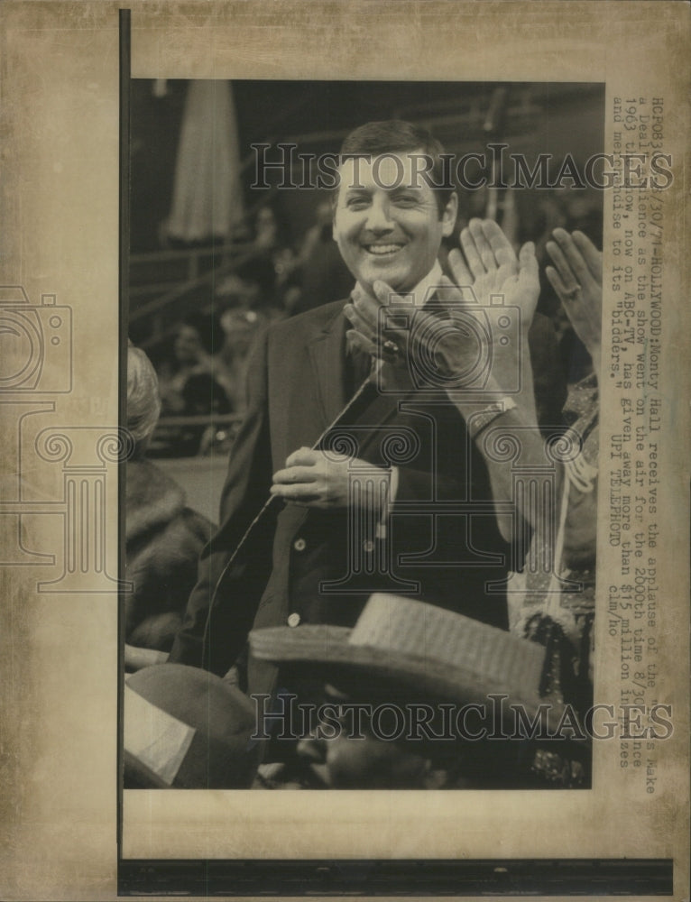 1971 Press Photo Monty Hall Canadian Producer & Actor- RSA81833 - Historic Images