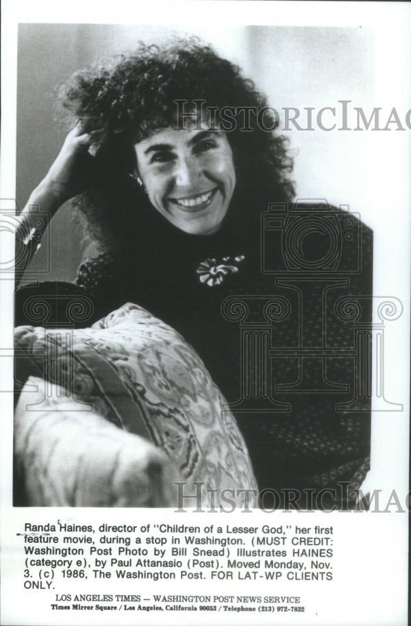 Randa Haines director Children Lesser God Washington movie Paul ...