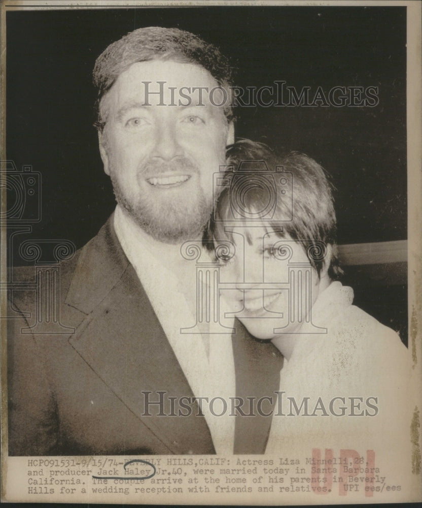 1974 Actress Liza Minnelli &amp; Producer Jack. - Historic Images