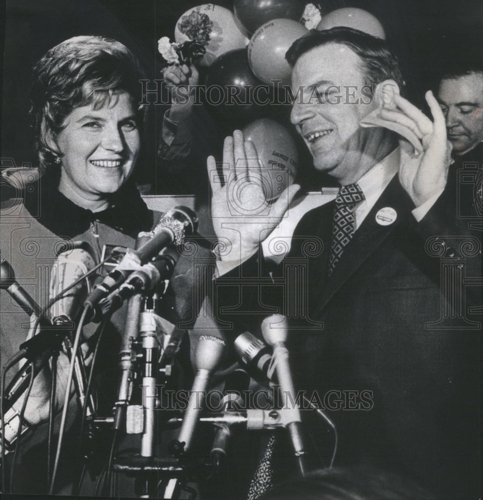 1972 New State's Attorney Edward V. Hanrahan And Wife Geraldine - Historic Images