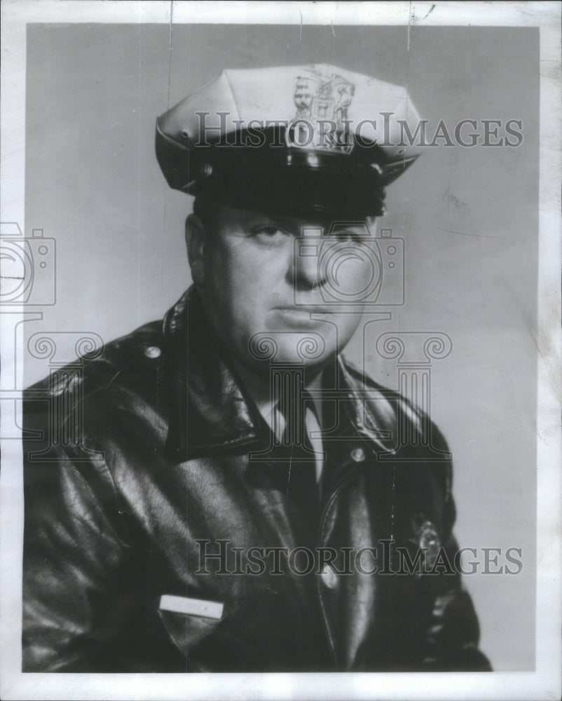 1968 Press Photo Harold (Red) Harrick Chicago Patrolmen's Association President - Historic Images