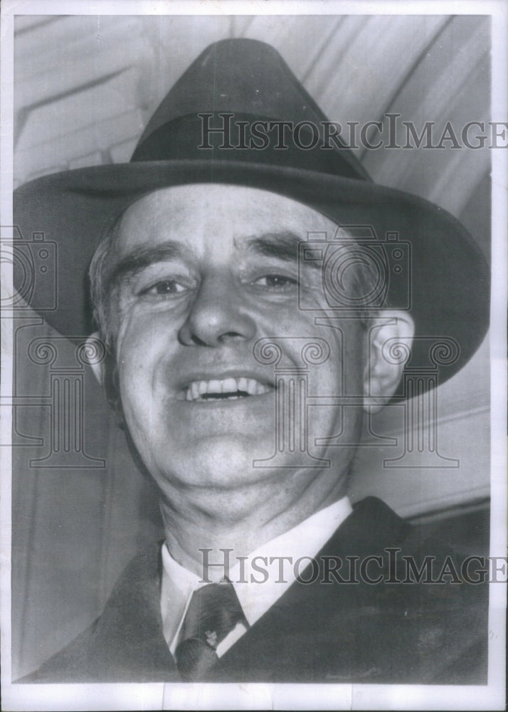 1955 New York Governor Averell Harriman Leaving  Executive Mansion - Historic Images