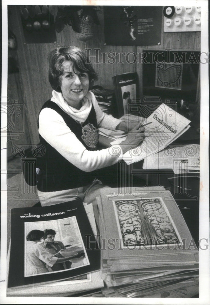 1977 Marilyn Heise founder editor publisher Working Craftsman crafts - Historic Images