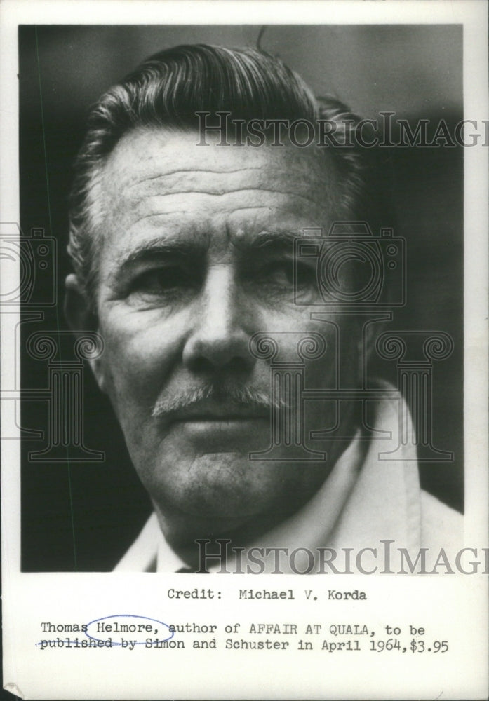 1964 Press Photo Thomas Helmore English Film Actor & Writer- RSA82333 - Historic Images