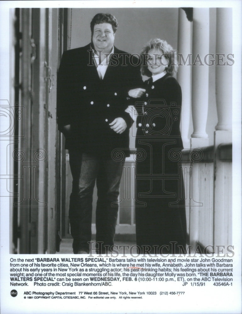 1991 Barbara Walters Special With Goodman Promotional Picture - Historic Images