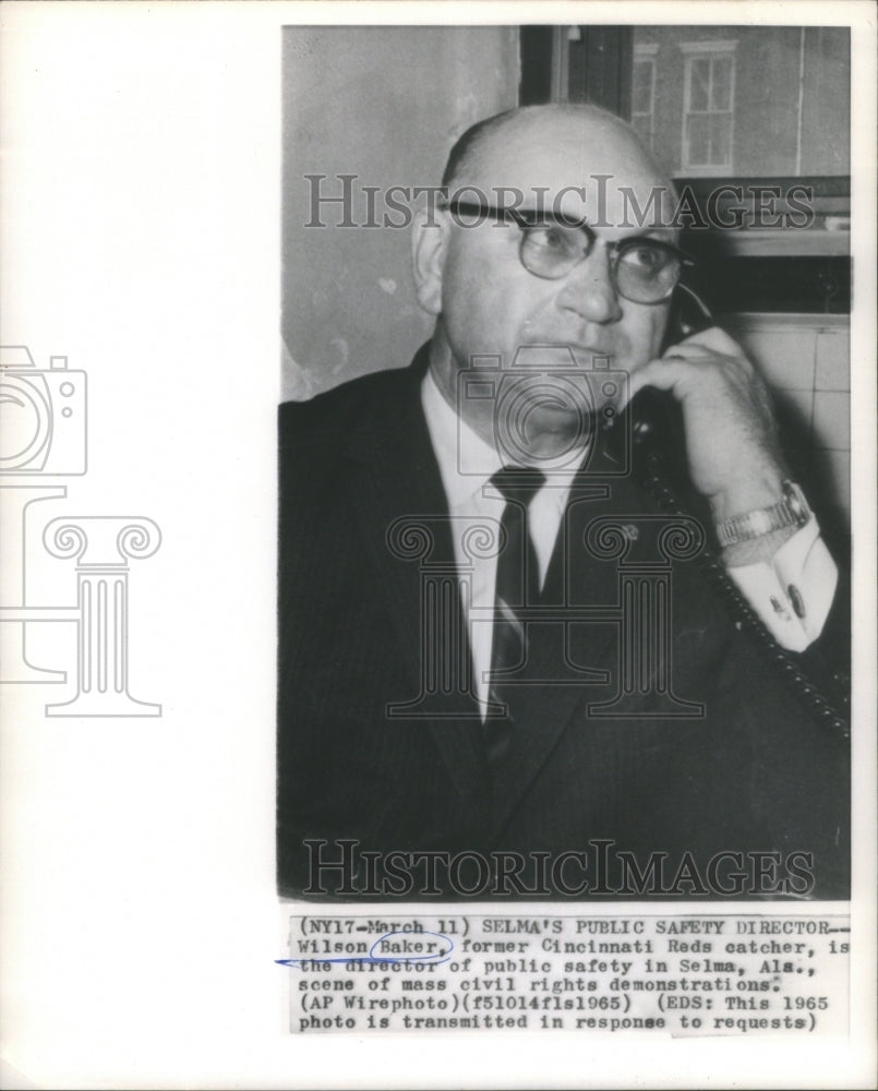 1965 Wilson Baker Former Cincinnati Reds Catcher Director Public 1965-wilson-baker-former-cincinnati-reds-catcher-director-public