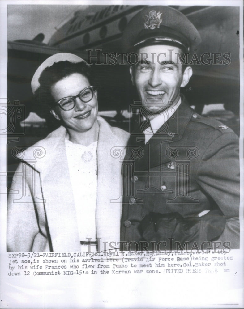 Col. Royal N. Baker American Fighter Jet Pilot U.S Air Force- RSA82625 - Historic Images