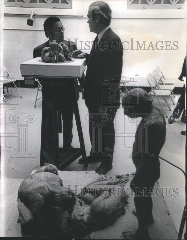 1973 Dr John Bancroft representative National Endowment Humanities - Historic Images