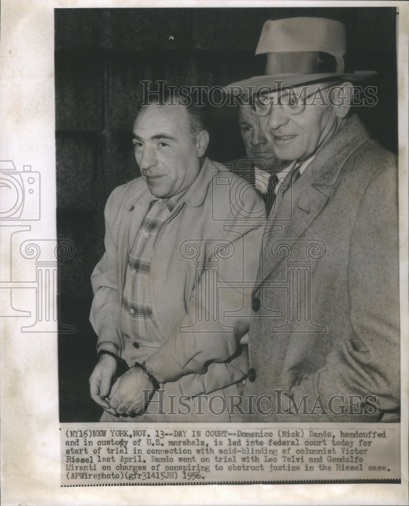 1956 Domenico Bando US Marshals Federal Leo - Historic Images