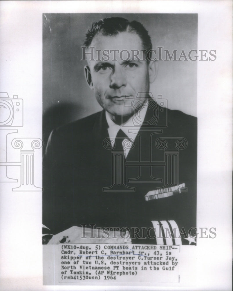 1964 Commander Robert Barnhart Jr skipper Turner Joy - Historic Images