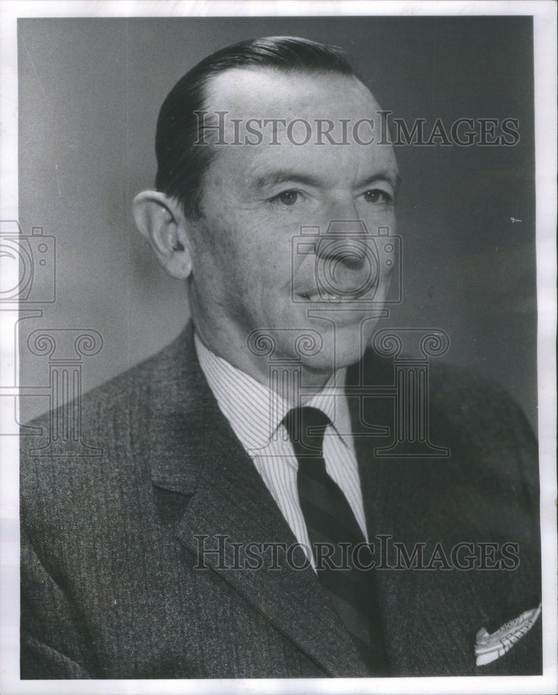 1967 Press Photo Melvin Barker Vice President Field Communications Enterprise - Historic Images