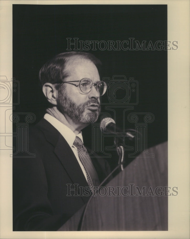 1993 Dr Gerald Barney speak Global 200 Lennium Institute - Historic Images