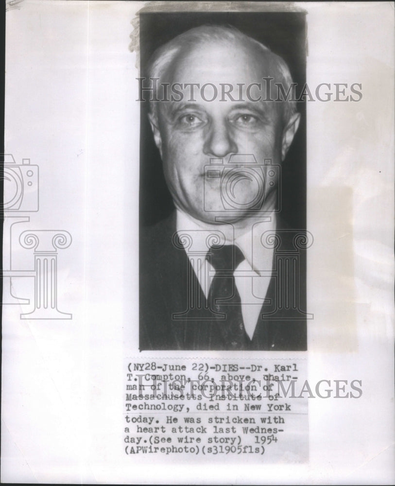 1954 Massachusetts Institute Technology Chairman Compton - Historic Images