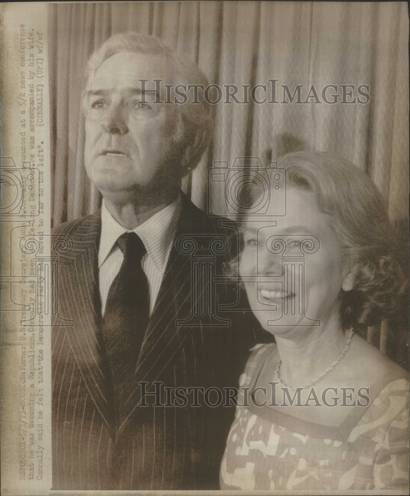 1973 Press Photo US Treasury Secretary John Connally- RSA83335 - Historic Images