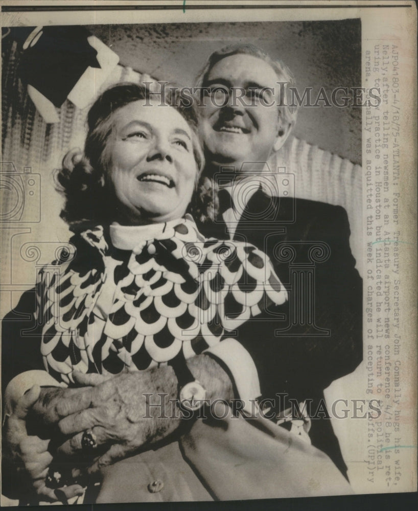 1975 Former Gov. John Connally with Wife Nellie.-Historic Images