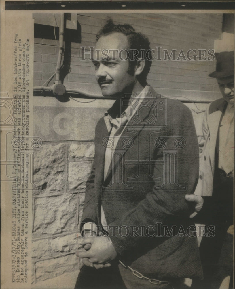 1971 Press Photo Arrest of Kidnapper William R. Connor- RSA83377 - Historic Images