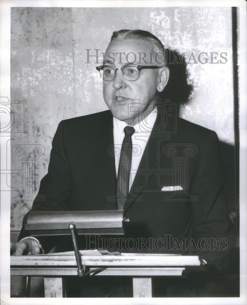 1962 Press Photo Francis Connell Chairman republican County Committee - Historic Images