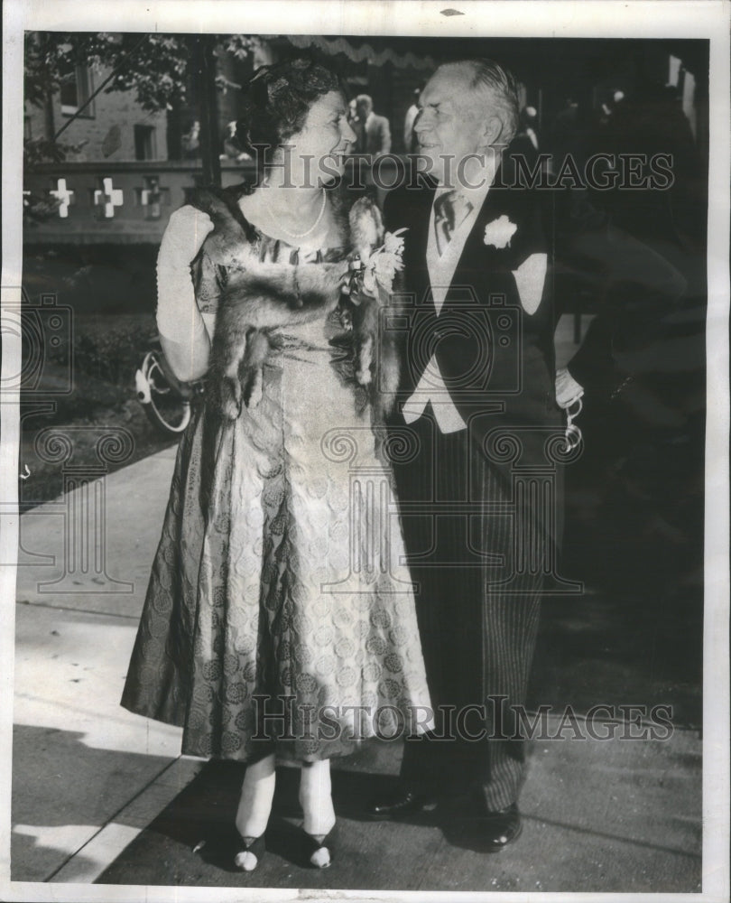 1956 Mr. And Mrs. Thomas Connors of Lake Forest, IL - Historic Images