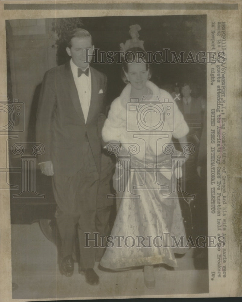 1967 Press Photo King Constantine of Greece and his Wife Ann Marie- RSA83513 - Historic Images