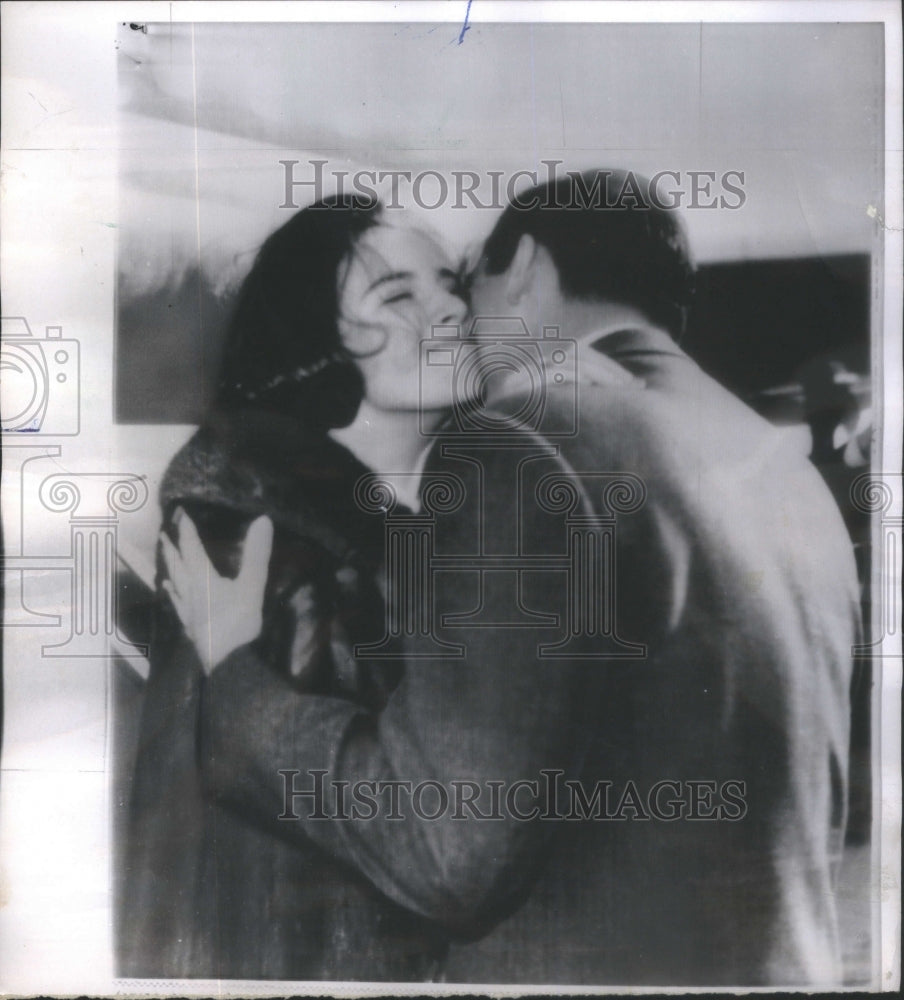 1965 Greece's King Constantine embraces his wife, Anne-Marie-Historic Images