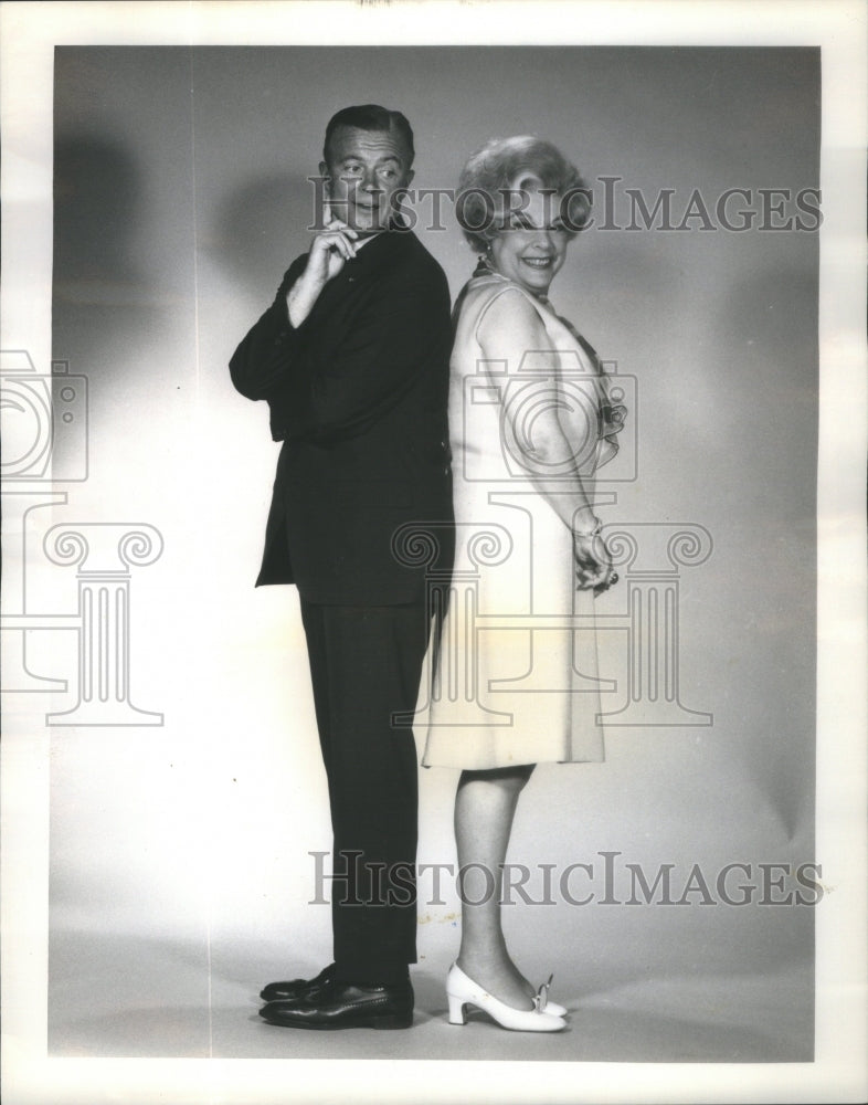 1969 Press Photo Virginia Graham Jim Conway Girl Talk The Jim Conway Show - Historic Images