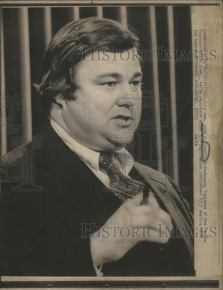 1974 Senator John Conolly chairman Senate Transportation Committee - Historic Images