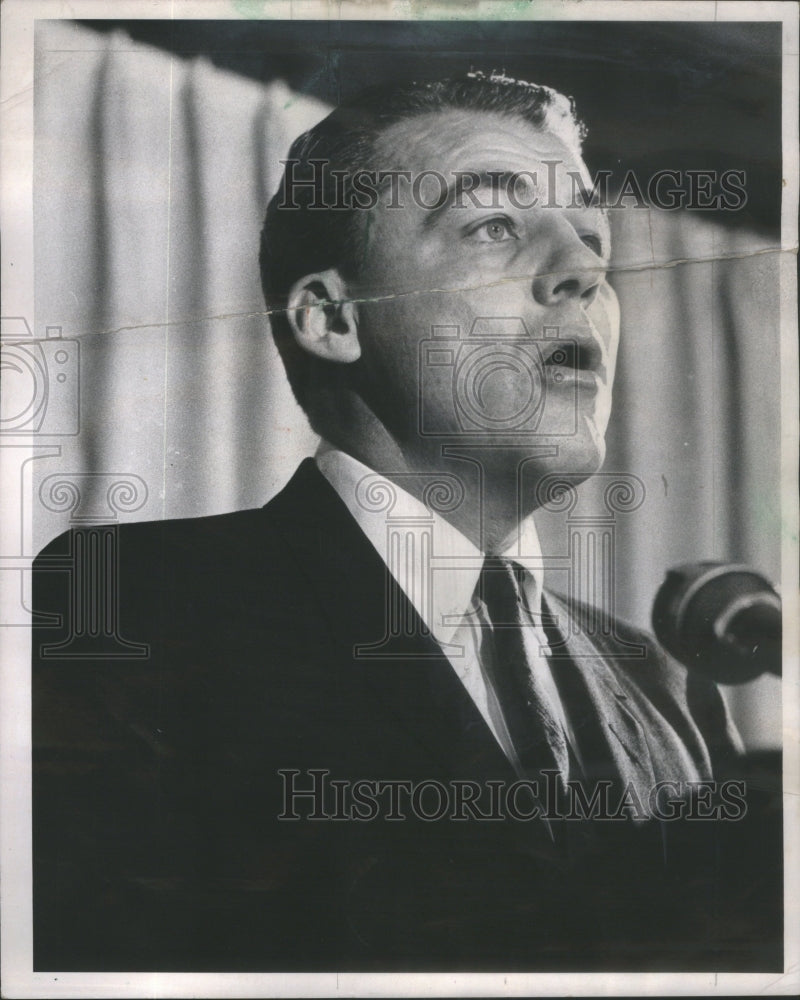 1967 John Henry Altorfer formally announce Candidacy - Historic Images