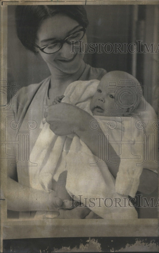 1961 Baby Lydia Lee Aldridge, Marcia Hallenbeck - Historic Images