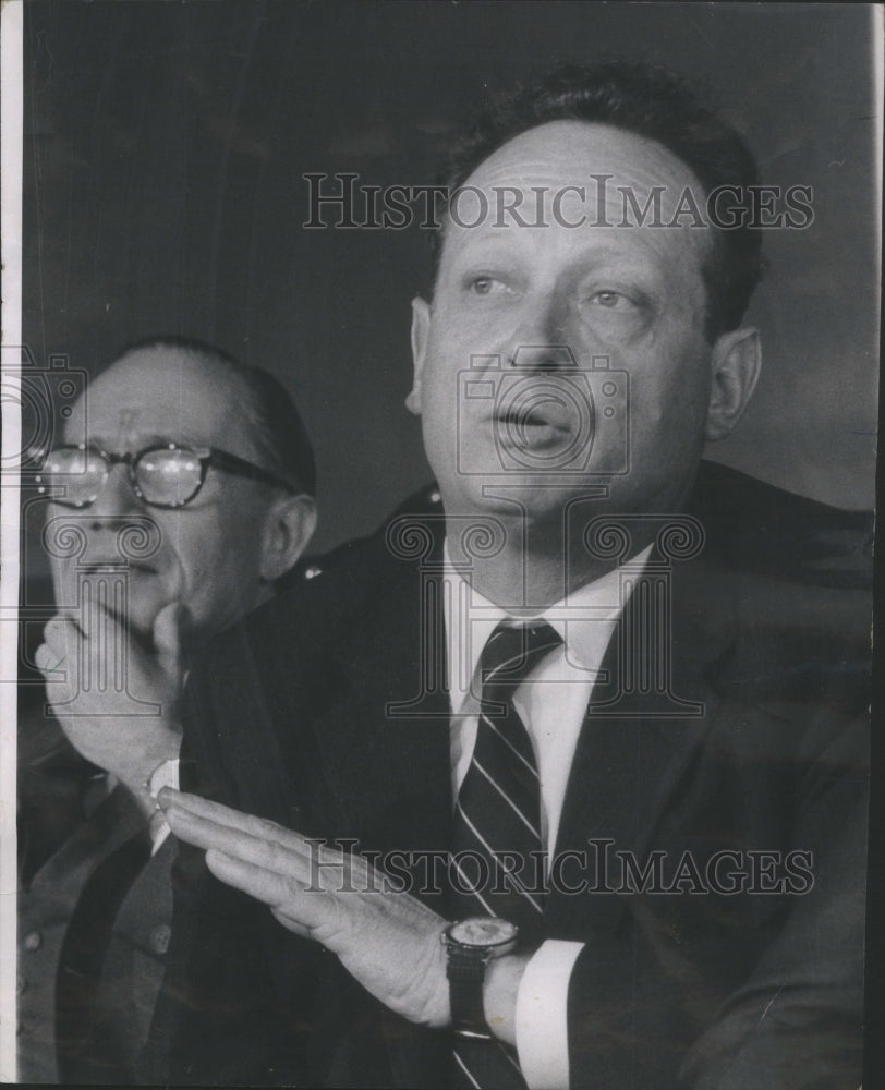 1968 Israel Minister Labor Allon Press Conference - Historic Images