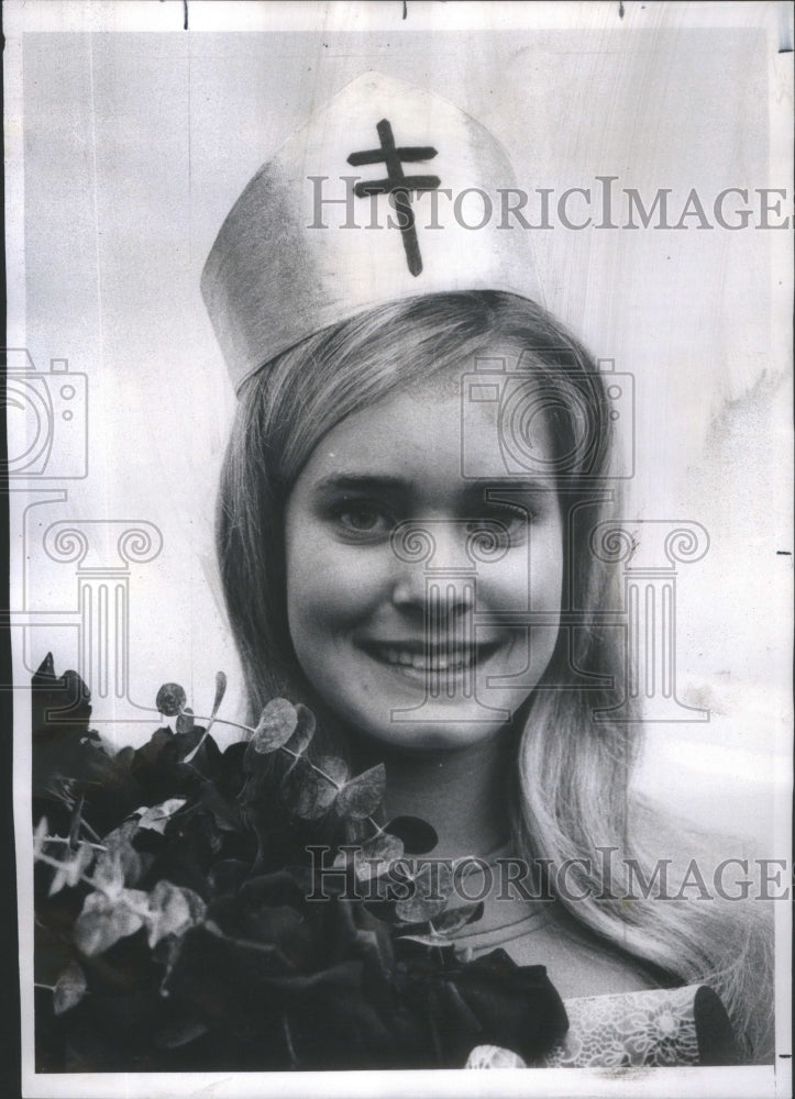 1970 Press Photo Cindy Allison Queen of Christmas Seals- RSA84423 - Historic Images